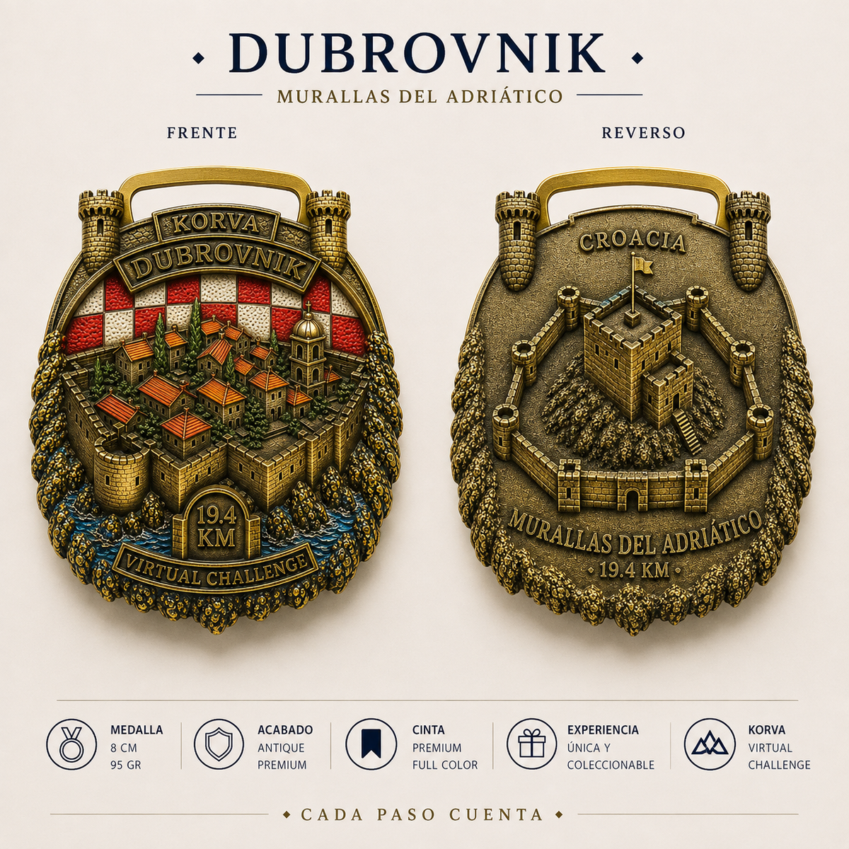 Desafío Virtual 19.4km Dubrovnik