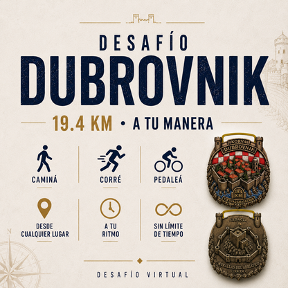 Desafío Virtual 19.4km Dubrovnik