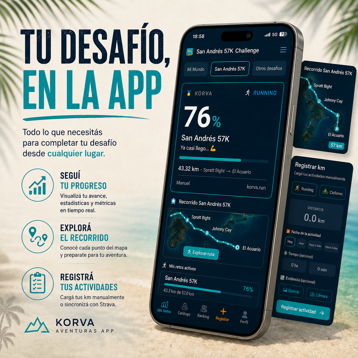 Desafío Virtual 57km San Andrés